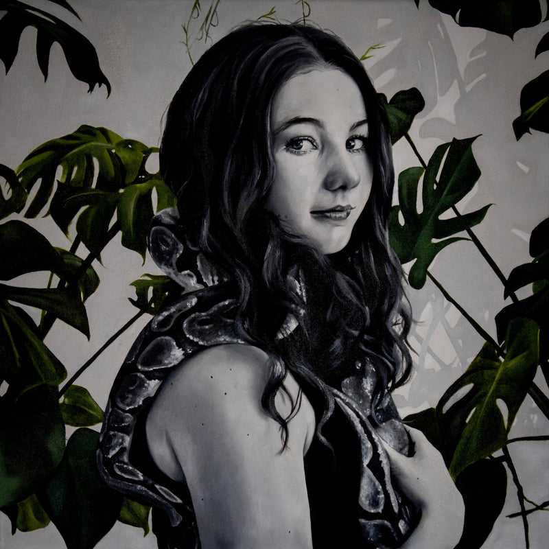 Painting of a Daughter with Snake (2023)